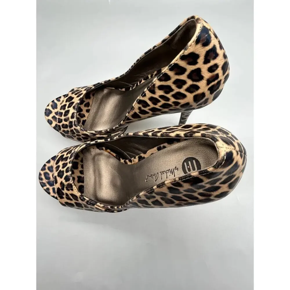 Michael Antonis Women’s Adult Animal Print High Heels Shoes Size 9